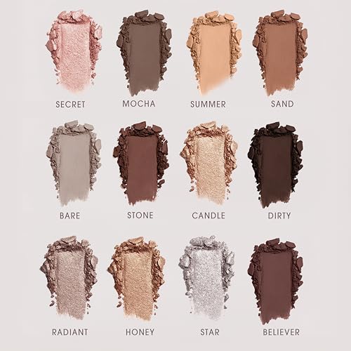 Lamora Attraction Eyeshadow Palette - 12 Brown Shades