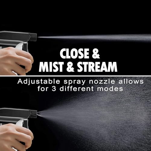 10oz Plastic Spray Bottles with Adjustable Nozzle - Mist & Stream