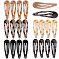 20-Pack Metal No-Slip Mini Hair Clips for Women & Girls - Matte Finish, 1.89 Inch