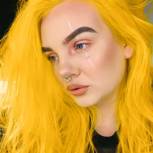 MANIC PANIC Classic Sunshine Semi Permanent Hair Color - Warm Sunflower Yellow Hair Dye for Women & Men That Lasts 4-6 Weeks - Vegan, Ammonia & Cruelty-Free - Create & Mix Custom Shades (4oz / 2pk)