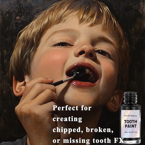 Black Tooth Paint for Halloween Cosplay & SFX Makeup
