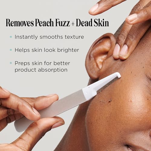 StackedSkincare Reusable Dermaplaning Exfoliation Tool with Metal Handle