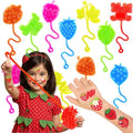 48PCS Strawberry Party Favors - 24PCS Berry First Temporary Tattoos & 24PCS Stick Hands - Perfect Birthday Supplies, Goodie Bag Stuffers, Treasure Box Toys, Classroom Prizes, and Student Gifts