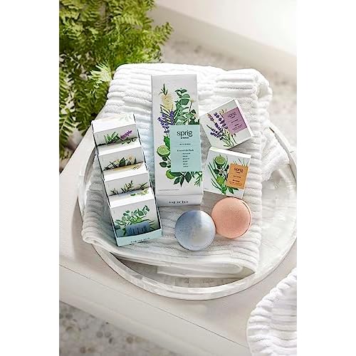 Sprig by Kohler Bath Bomb Gift Set, Hypoallergenic, Made with Natural Botanicals & Premium Skincare Ingredients (Shea Butter, Coconut Oil, & Kaolin Clay) - 6 Pack