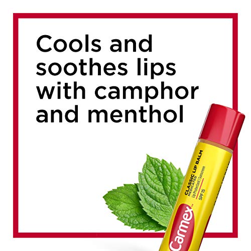 Carmex Classic Medicated Lip Balm Sticks, SPF 15, 9 Count