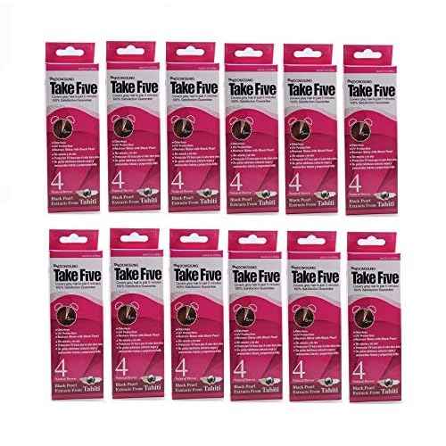 Dongsung Take 5 Hair Dye No. 4 Natural Brown Covers Gray Hair in Just 5 Minutes Without Any Foul Odor! Designed to Improve Damaged Hair (Pack of 12)