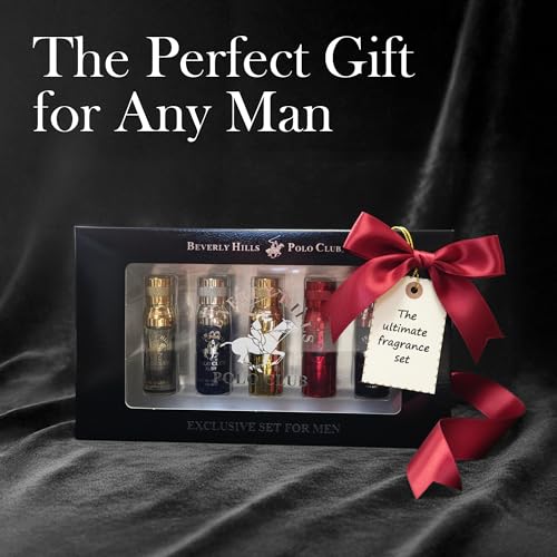 Beverly Hills Polo Club 5-Piece Mini Cologne Gift Set for Men