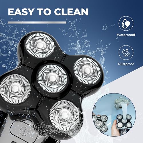 2 Pack Pro Head Shaver Replacement Blades Compatible with Remington Balder Pro Head Shaver Model XR7000, Precision Electric Shaving for Bald Men