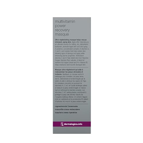 Dermalogica Multivitamin Power Recovery Masque, Anti-Aging Face Mask with Vitamin C & Lactic Acid - Restore and Repair Damaged, Aging Skin, 2.5 fl oz