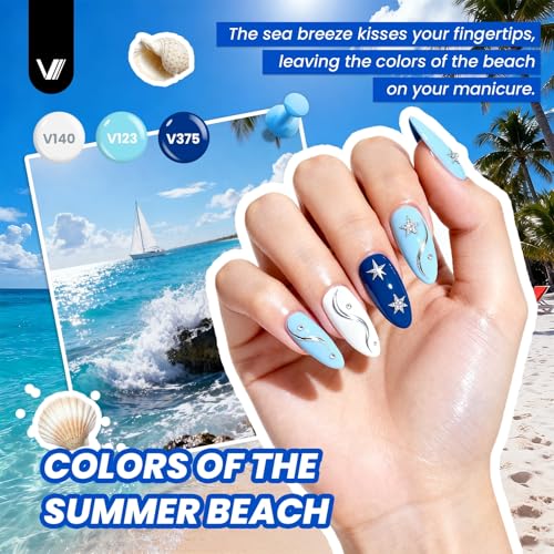 VANREESA 148Pcs Gel Nail Polish Kit with UV Light & Drill - 60 Colors