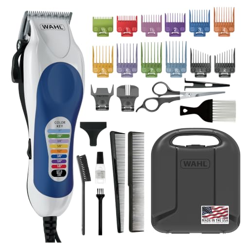 Wahl Color Pro Haircutting Kit with Color Coded Combs - Model 3029694
