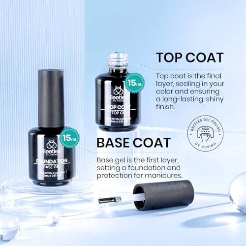 Beetles 4-Piece Nail Prep Kit with Base Coat, Top Coat, Dehydrator & Primer