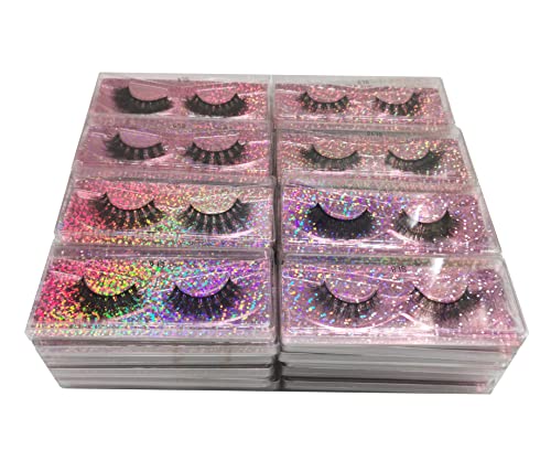 Faux Mink Eyelashes 10 Pairs 16-20mm Natural Look