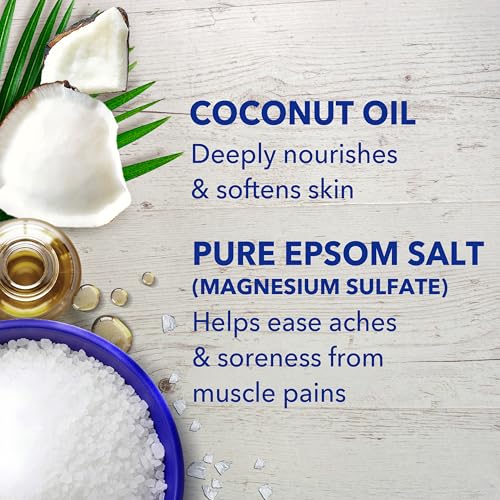 Epsom Salt Magnesium Soak with Coconut Oil - 3 lbs Relaxing Bath Treatment
