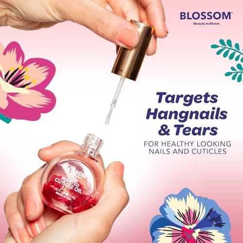 Blossom Rose Cuticle Oil with Real Flowers, 0.5 fl oz