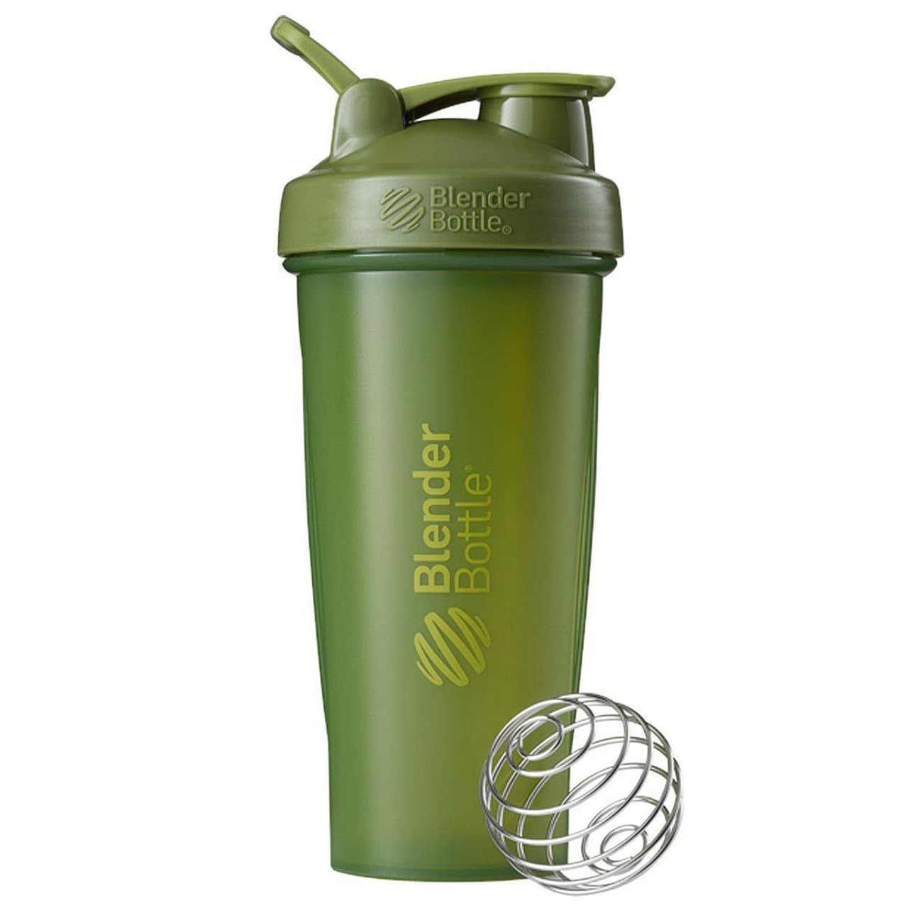 BlenderBottle Classic 28-Ounce Shaker Bottle Bundle with Moss Green and Black