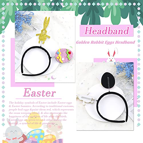 HAIMITI Easter Headband Bunny Ears Chick Hair Band 3D Funny Chicken Design Head Band Easter Decoration Supplies Birthday Hair Accessories