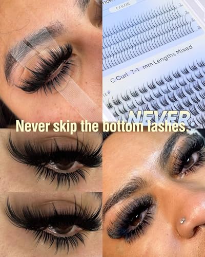 CORUSCATE Bottom Lash Clusters 7-10mm Spiky & Fairy Lashes