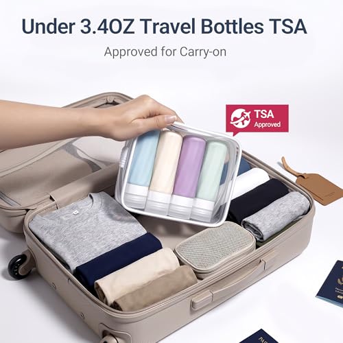 16 Pack TSA Travel Bottles Set – Leak Proof Silicone Containers