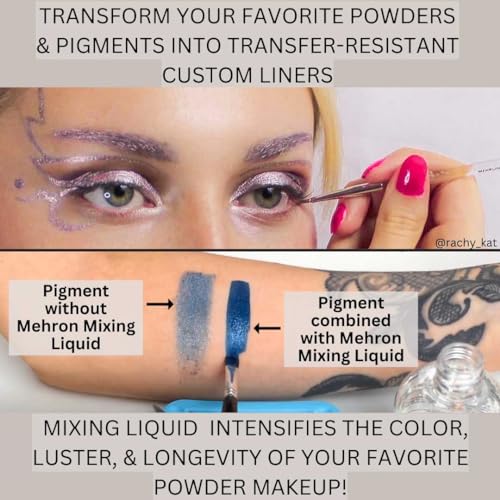 Mehron Makeup Mixing Liquid | Water Resistant For All Day Wear | Multi-Use Makeup Transformer | Eyeliner Mixing Medium | Clear 1 fl oz (30 ml)