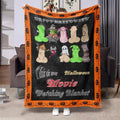 Halloween Movie Watching Throw Blanket - 300GSM Cozy Decor