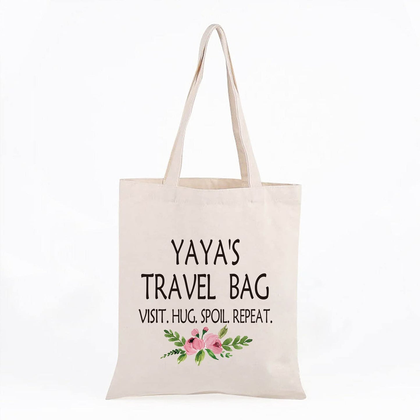 WCGXKO Yaya Gift Grandma Mother's Day Gift Birthday Gift Travel Gift Cosmetics Bag Toiletry Bag Gift for Yaya (YAYA'S TRAVEL tote) …
