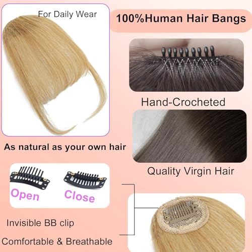 100% Human Hair Clip-In Bangs - Air Fringe Wispy