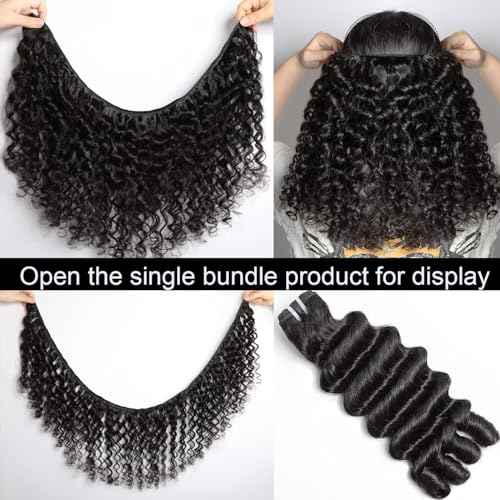 Lemoda 22Inch 1PC/lot Burmese Loose Deep Wave Curly Virgin Human Hair Bundles Spriral Curly Ends Top Quanlity Unprocessed Raw Human Hair Extensions