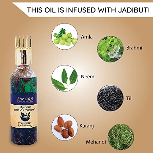 SWOSH Bhringraj & Amla Ayurvedic Hair Oil, 100ml