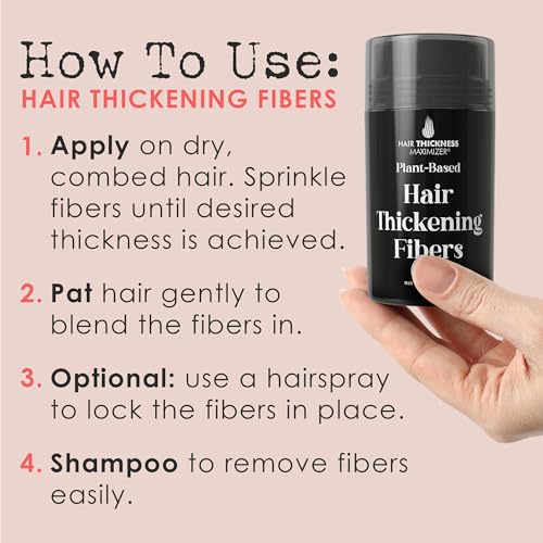 Hair Fibers for Thinning Hair & Bald Spot Coverage
