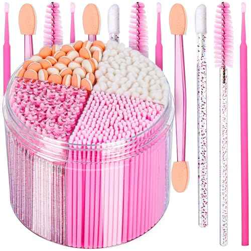 Teenitor 310PCS makeup artist kit essentials, Disposable Makeup Applicators, Marcara Wands Lip Applicators Disposable,Microswabs, Eyeshadow Applicators, Artist Supplies for Makeup with Storage Box