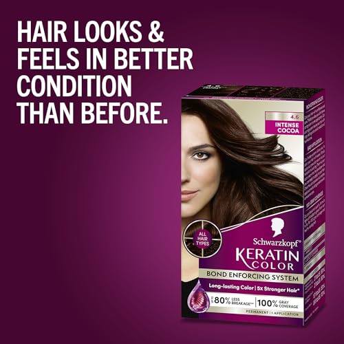 Schwarzkopf Keratin Color Permanent Hair Dye - Intense Cocoa 1 Count