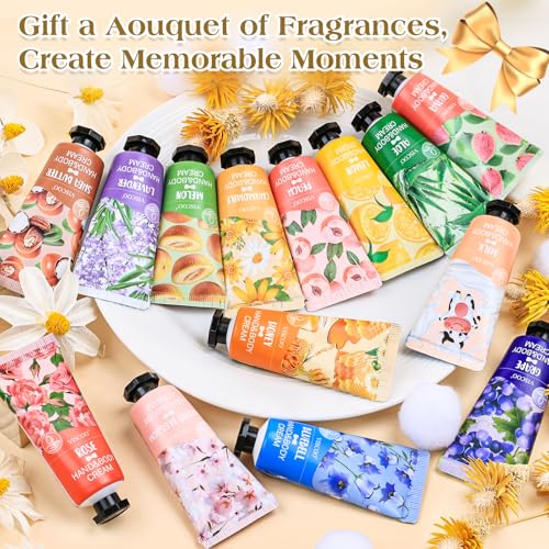 VISCOO 14 Pack Mini Hand Cream Gift Set for Women - Moisturizing Travel Size