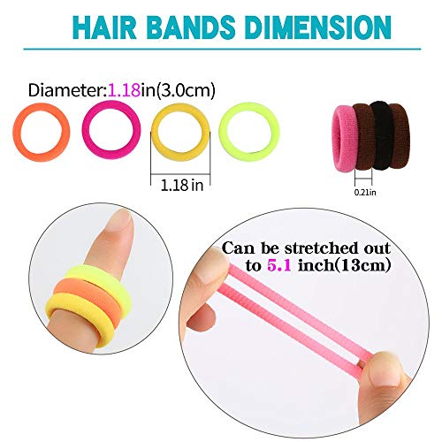 Baby Hair Ties Set - Multicolor Elastic Ponytail Holders for Girls & Toddlers