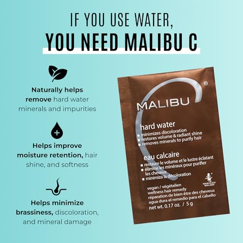 Malibu C Hard Water Wellness Hair Remedy - 1 Packet, Clarifying & Shine Restoring