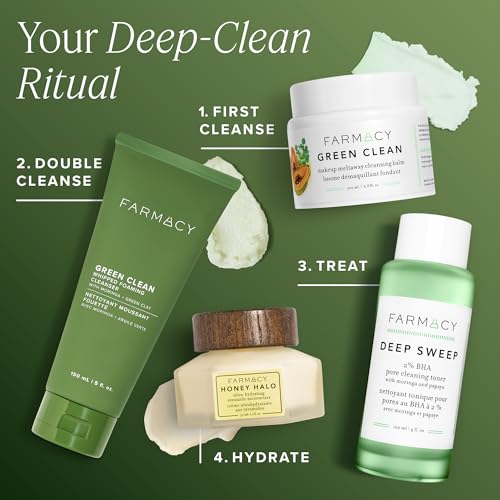 Farmacy Whipped Green Clay Foaming Face Wash for Oily Skin - 150ml, Pack of 1