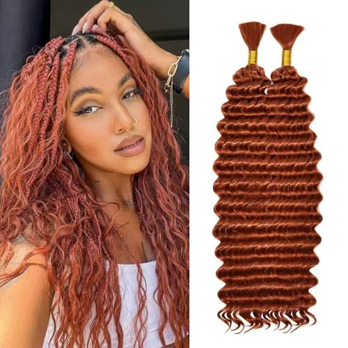 Deep Wave Bulk Braiding Hair 20 Inch - 2 Bundles Boho Braid