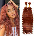 Deep Wave Bulk Braiding Hair 20 Inch - 2 Bundles Boho Braid