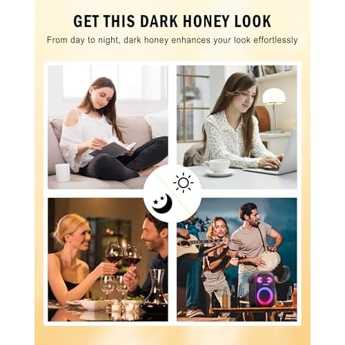 Tinted Lip Balm-2Pcs Hydrating Black Brown Lip Tint Moisturizer, Honey Sugar Yummy Lip Care Balm for Dry Lip, Moisturizing Sheer Lip Gloss Lip Treatment, Christmas Lip Makeup Gift for Women Girl