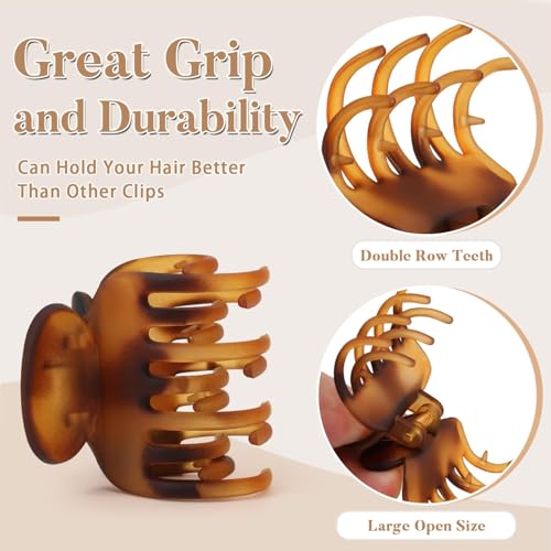 8 Pack Small Hair Clips for Women Girls, Square Claw & Stylish Hair Barrettes