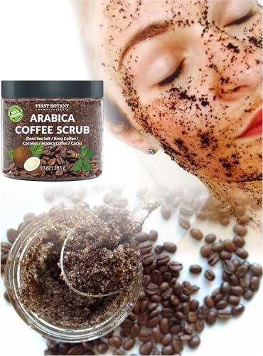 First Botany Arabica Coffee Scrub with Coconut & Shea Butter, 10 oz