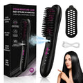 Cordless Hair Straightener Brush with Steam & 3 Temp Settings