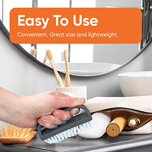 Stiff Nail Brush Set – 3 Durable Cleaning Brushes for Nails & Toes