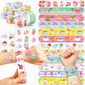 Floral Tea Party Favors Bundle - 48 Tattoos & 24 Slap Bracelets