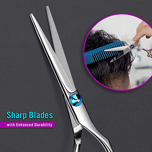 COOLALA 6.5" Professional Hair Cutting Scissors Stainless Steel