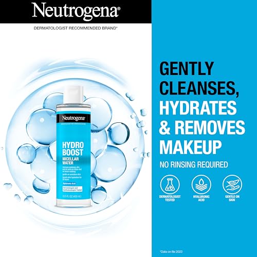 Neutrogena Hydro Boost Micellar Water 13.5 fl oz - Hydrating Makeup Remover for Sensitive Skin