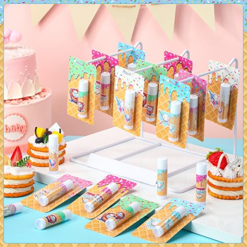 Loopeer 30 Pcs Valentine Ice Cream Drip Baseball Party Favors Gifts Decorations Bulk Ice Cream Drip Lip Balms Sports Baseballs Team Gifts Birthday Party Favors Inspirational Supplies for Teen Adults