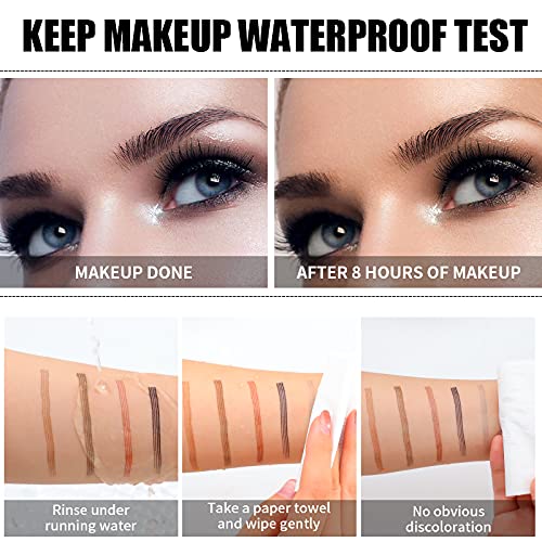 Edlike Microblading Eyebrow Pen - 4 Point, Waterproof, Dark Brown