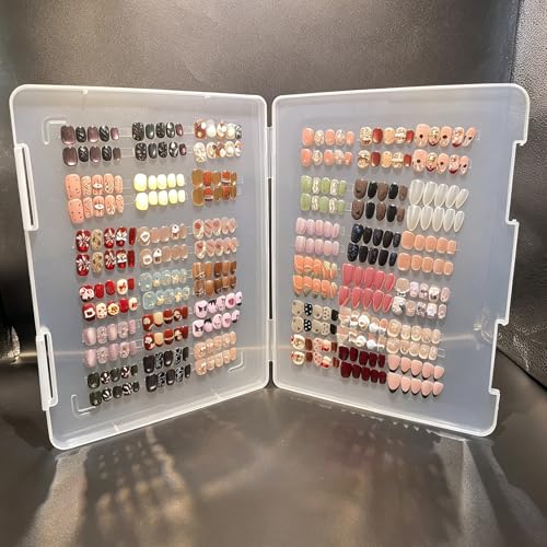 Press On Nail Storage Box - 60 Pieces with Double Sided Tape