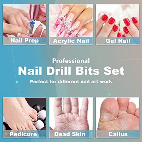 5-in-1 Nail Drill Bit Set - Carbide Acrylic Nail Tools